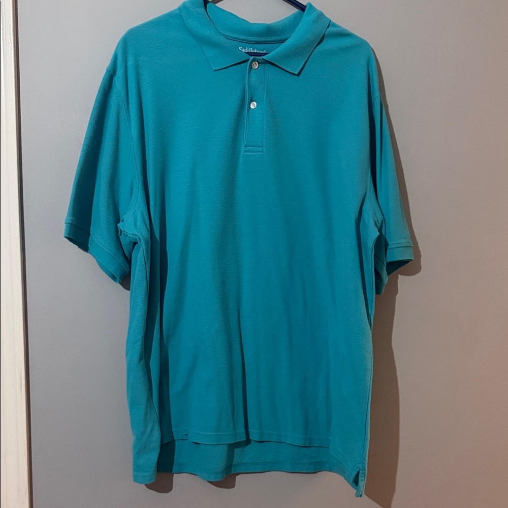 Saddlebred turquoise 2xlt polo great condition.